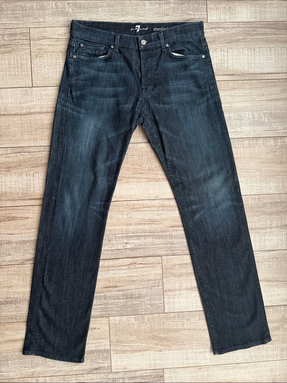 7 For All Mankind Standard Straight Leg Jeans Men’s Size 34 Dark Wash